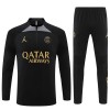 Paris Saint-Germain Sweat d'Entraînement Quarter-Zip 2023-24 Noire Pour Homme